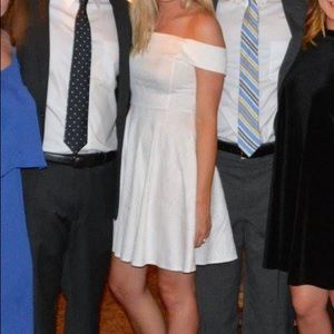 White cocktail dress